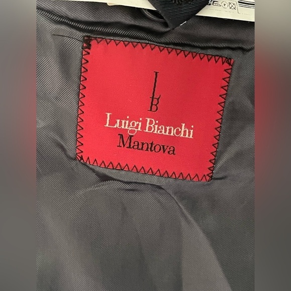 Luigi Bianchi Mantova Contemporary Men’s Checked Virgin Wool Blazer Size 42L - Picture 5 of 12